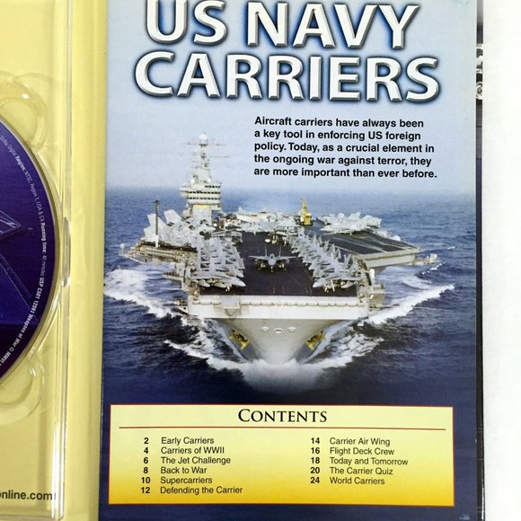 US Navy Carriers Weapons Of War DVD Hardcover Book 2006 Military History Quiz - Picture 5 of 5